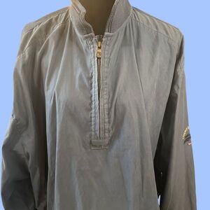 Tommy Bahama Blue Windbreaker Lightweight Half-Zip